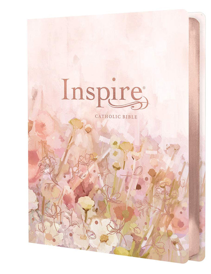 Inspire Catholic Bible NLT Large Print (LeatherLike, Multicolor) The Bible for Coloring &amp; Creative Journaling Imitation Leather – Large Print