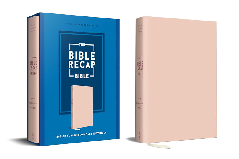 The Bible Recap 365-Day Chronological Study Bible: English Standard Version - Imitation Leather Over Board (Hardcover), Pink Imitation Leather
