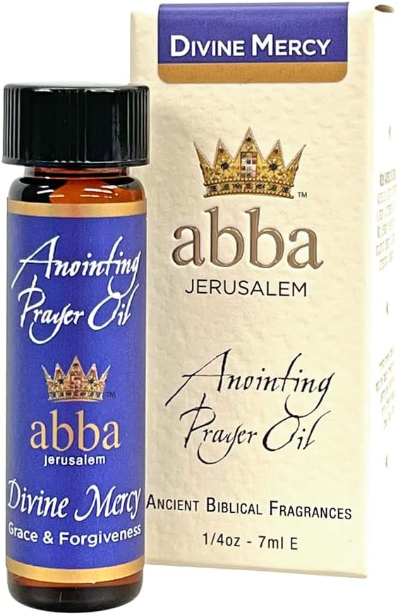 ABBA Oil Divine Mercy 1/4oz Anointing Prayer Oil in Gift Box