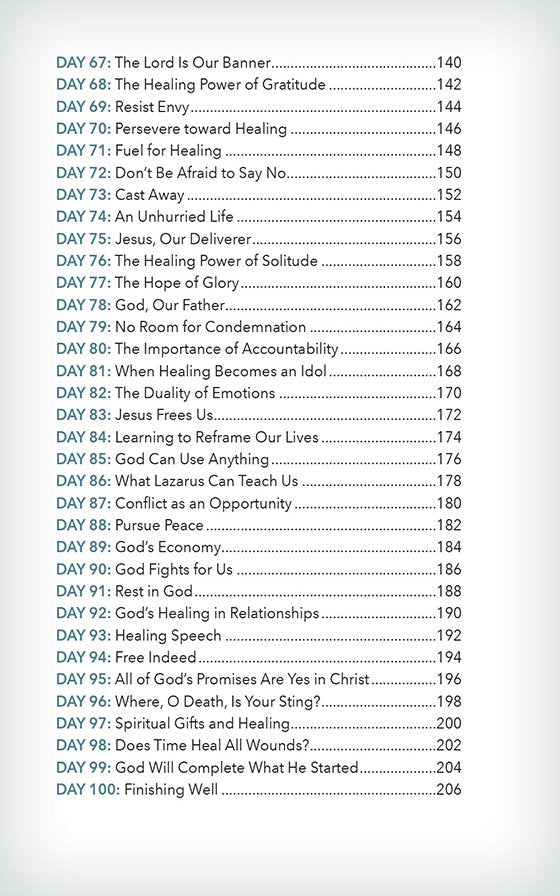 100 Days of Healing: Daily Devotional (New Life Devotions) Imitation Leather