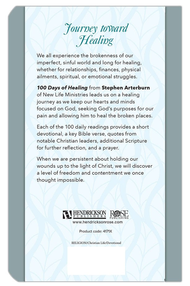 100 Days of Healing: Daily Devotional (New Life Devotions) Imitation Leather