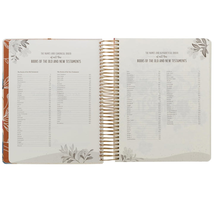 Pearlized White Floral Faux Leather My Creative Bible Illustrators Edition