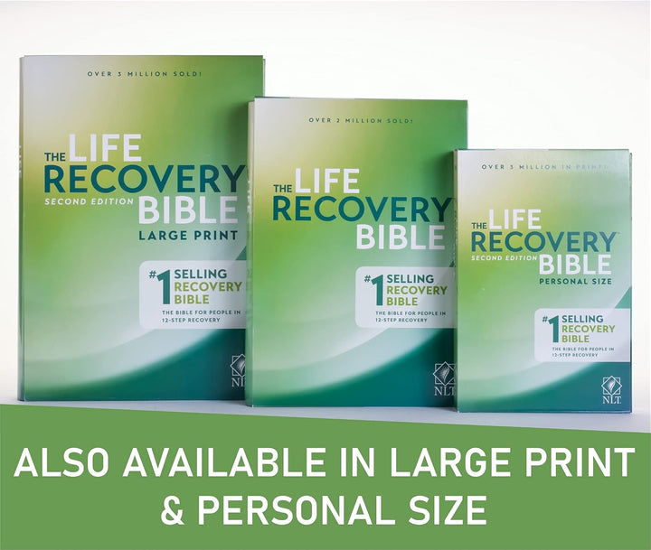 NLT Life Recovery Bible, Second Edition (Hardcover): Addiction Bible Tied to 12 Steps of Recovery for Help with Drugs, Alcohol, Personal Struggles - With Meeting Guide