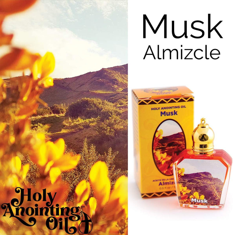Musk Holy Land Anointing Oil from Israel, 1/2 oz Roller Bottle from Jerusalem