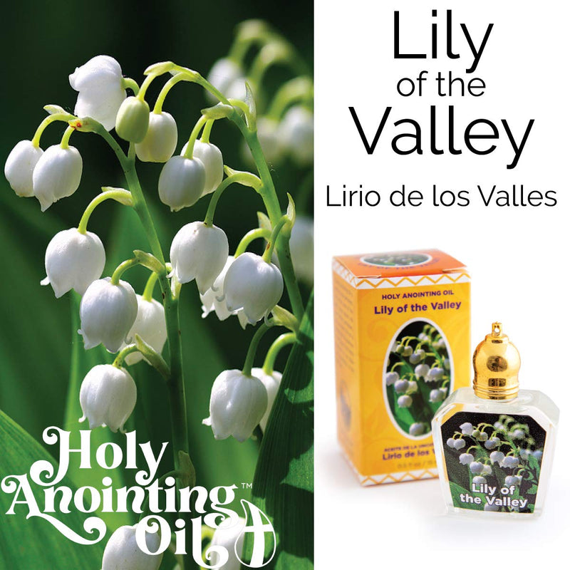 Lily of the Valley Holy Land Anointing Oil from Israel, 1/2 oz Roller Bottle from Jerusalem, Locally Sourced Essences