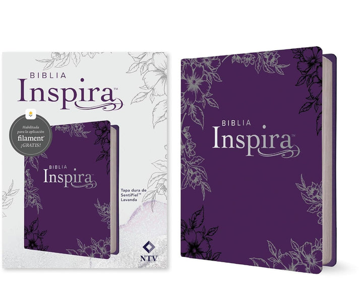 Biblia Inspira NTV con Filament (Tapa dura de SentiPiel, Lavanda) (Spanish Edition) Imitation Leather