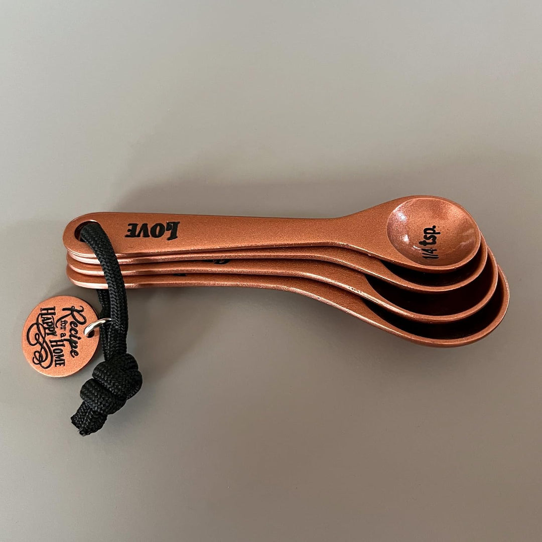 Happy Home - Decorative Measuring Spoon Set, Housewarming, Shower, or Christmas Gift