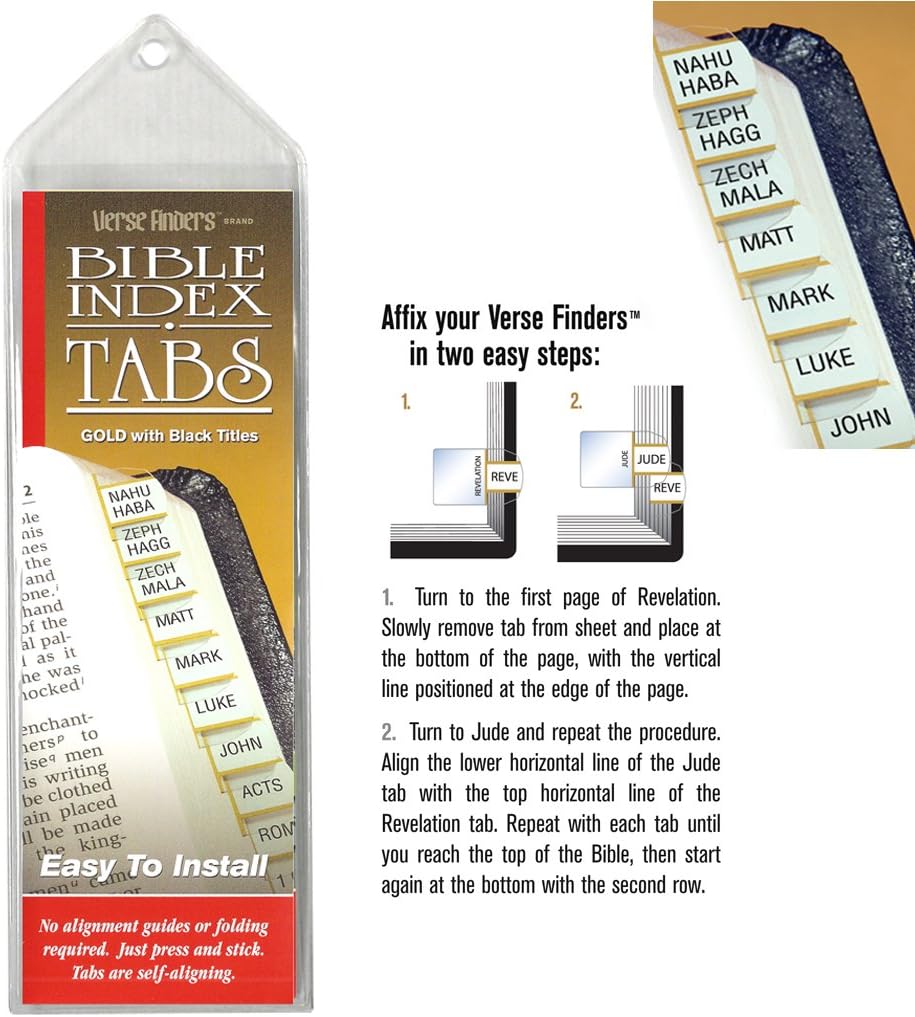 Accu-Gel &amp; Pigma Micron Bible Study Starter Sets with Gold Verse Finder Bible Tabs