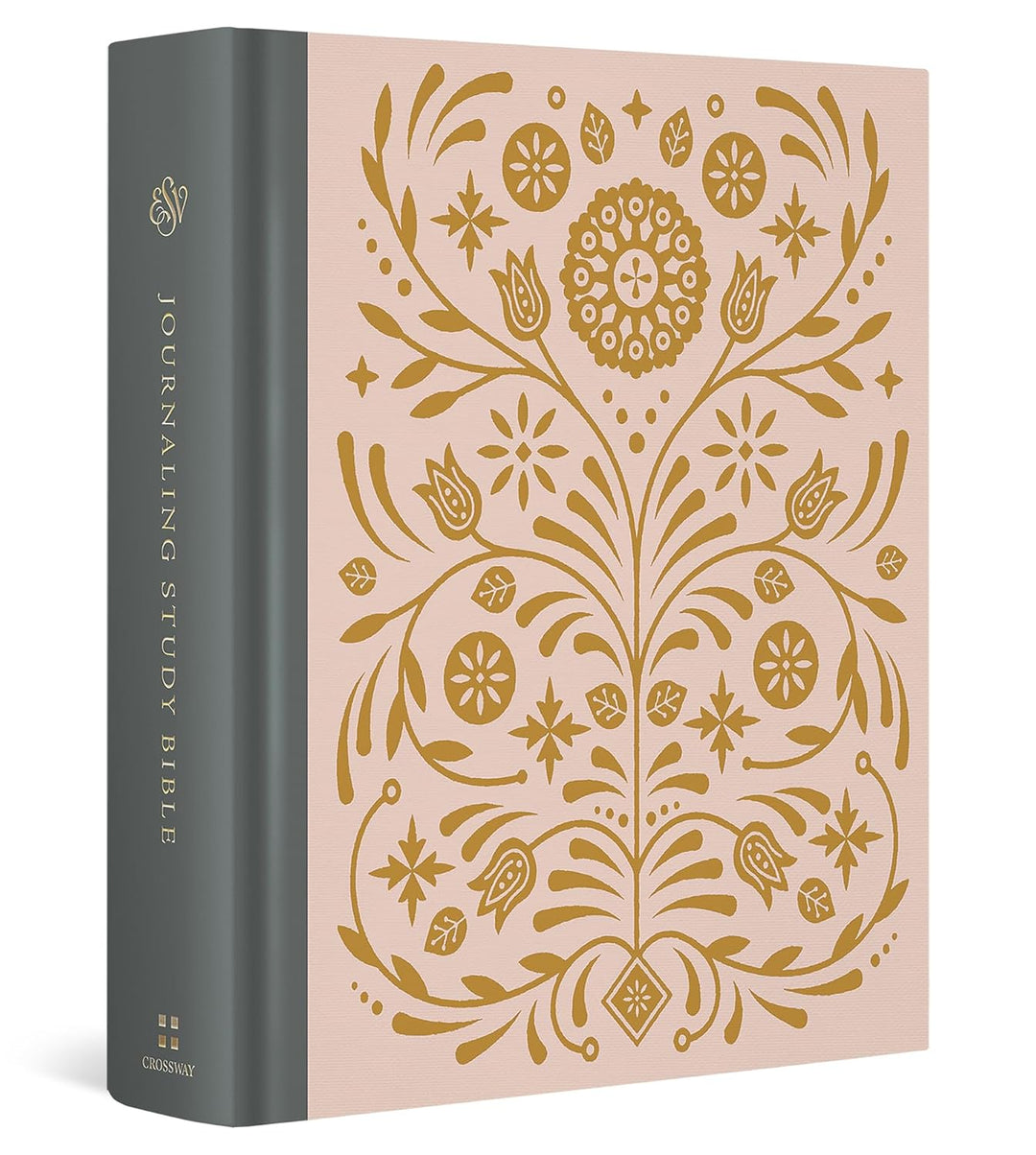 ESV Journaling Study Bible (Cloth over Board, Blush/Ochre, Floral): Holy Bible (ESV)