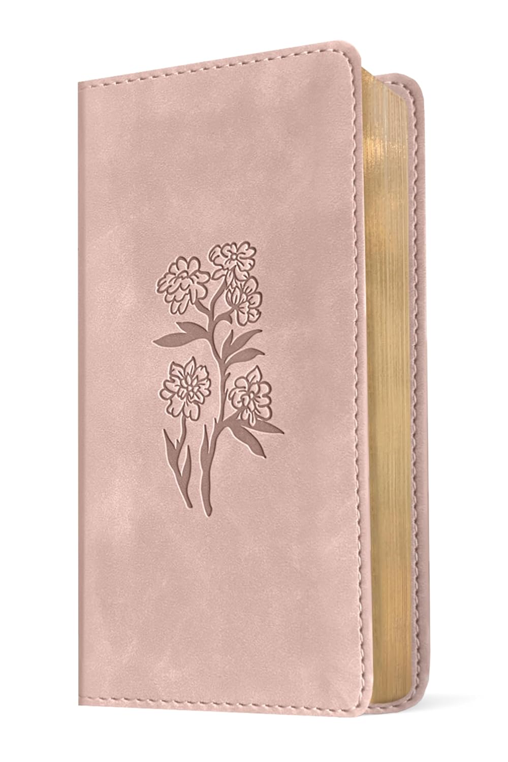 NLT Pocket Thinline Bible, Filament Enabled (LeatherLike, Blush Pink Flowers, Red Letter)
