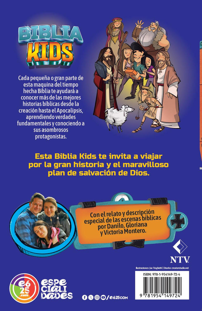 Biblia Kids: Volver a la Historia - Edición lujo (Spanish Edition) Leather Bound