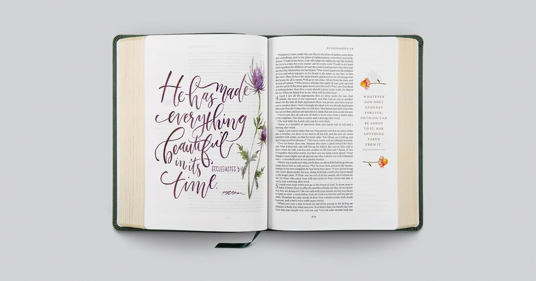 ESV GraceLaced Bible, Journaling Edition (Artwork by Ruth Chou Simons) (TruTone, Quiet Forest)