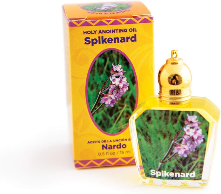 Spikenard Holy Land Anointing Oil from Israel, 1/2 oz Roller Bottle from Jerusalem, Locally Sourced Essences
