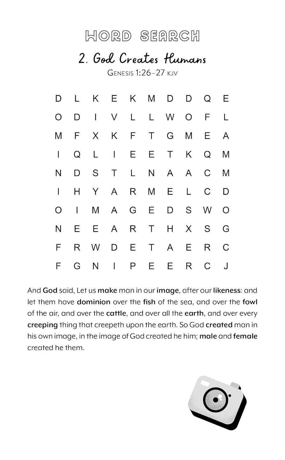 Phones Down Bible Activity Fun