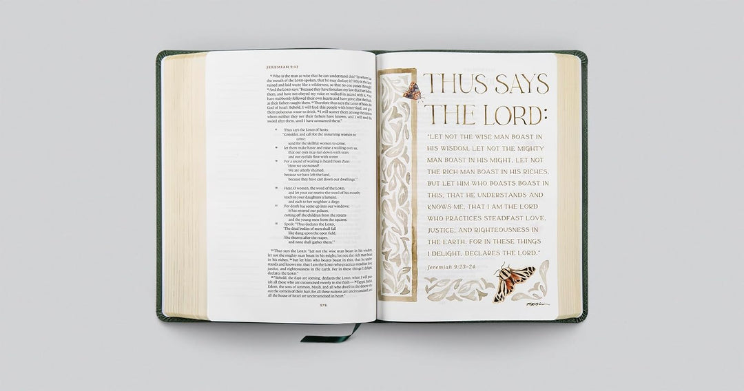 ESV GraceLaced Bible, Journaling Edition (Artwork by Ruth Chou Simons) (TruTone, Quiet Forest)