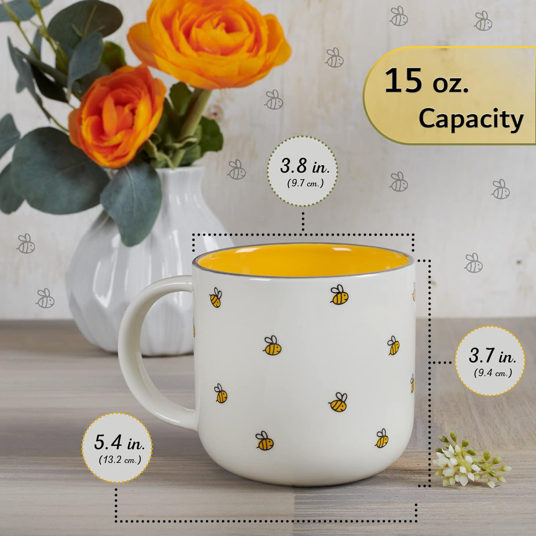 Ceramic Coffee &amp; Tea Mug for Women: Kind Words are Like Honey Inspirational Bible Verse