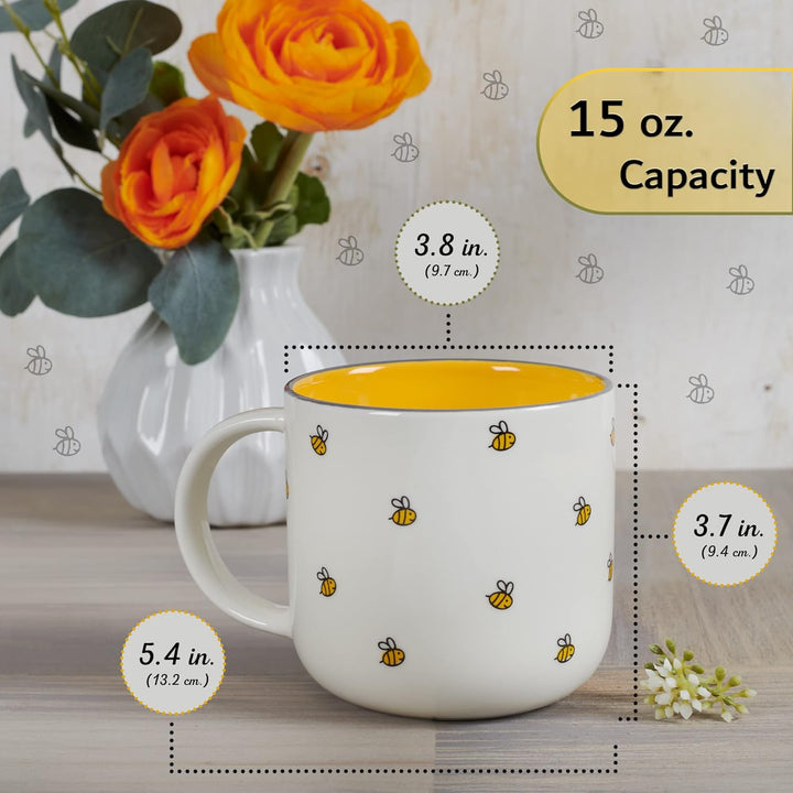 Ceramic Coffee &amp; Tea Mug for Women: Kind Words are Like Honey Inspirational Bible Verse