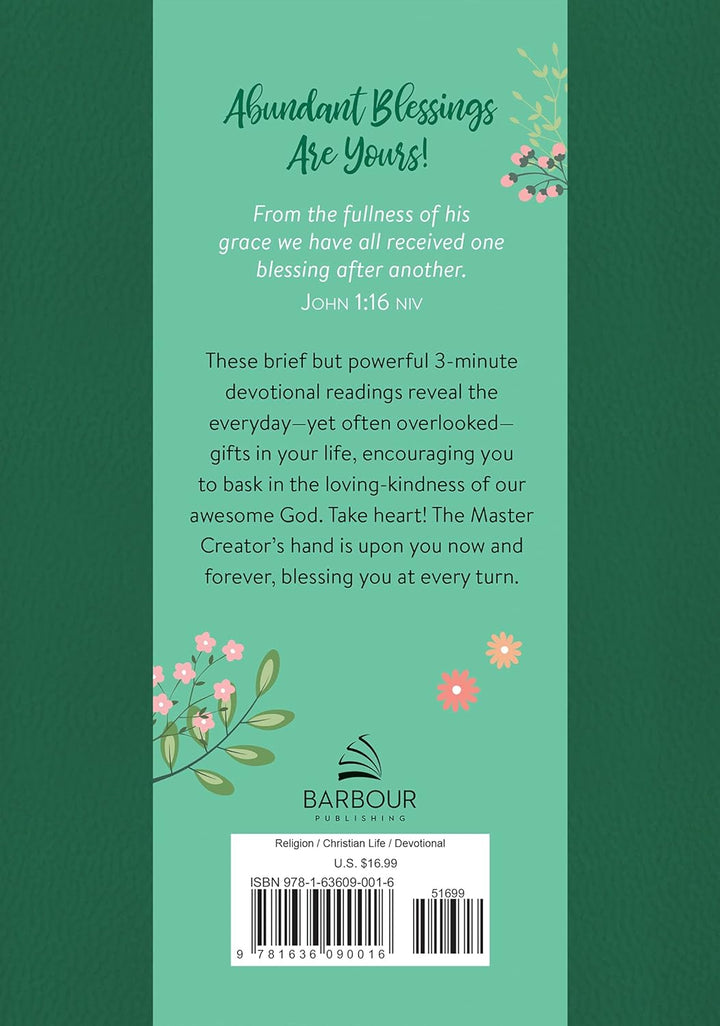 3-Minute Daily Blessings for Women (3-minute Devotions) Paperback