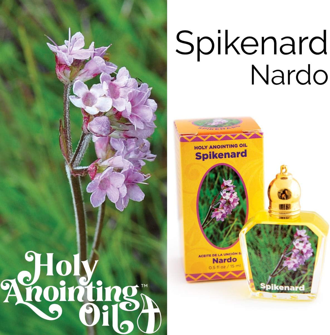 Spikenard Holy Land Anointing Oil from Israel, 1/2 oz Roller Bottle from Jerusalem, Locally Sourced Essences