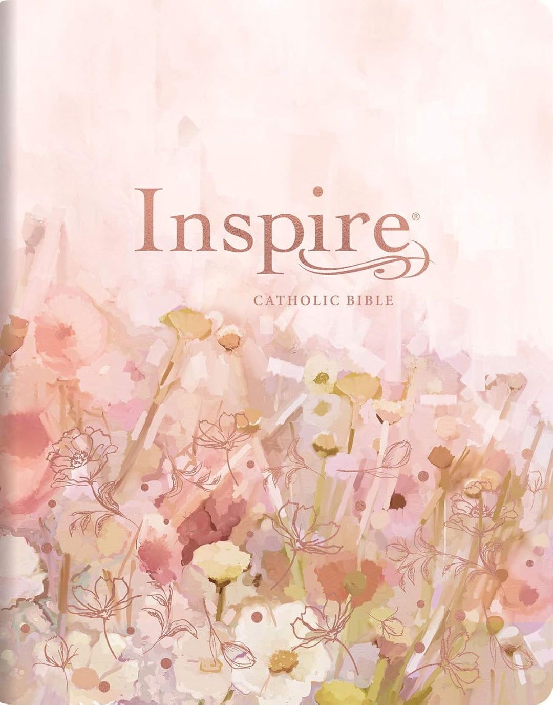 Inspire Catholic Bible NLT Large Print (LeatherLike, Multicolor) The Bible for Coloring &amp; Creative Journaling Imitation Leather – Large Print