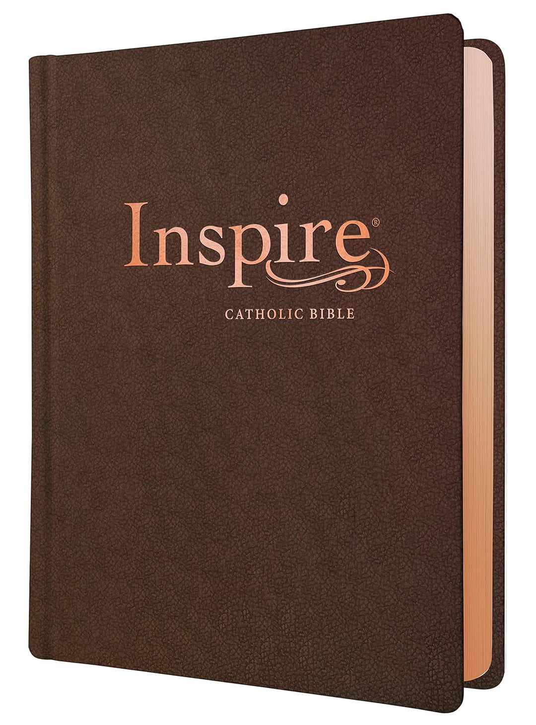 Inspire Catholic Bible NLT (LeatherLike, Dark Brown): The Bible for Coloring &amp; Creative Journaling Imitation Leather
