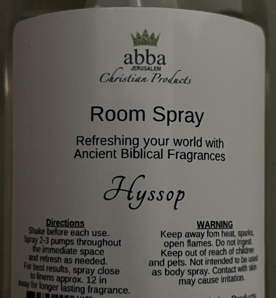 HYSSOP ROOM SPRAY 9oz Bottle - ABBA