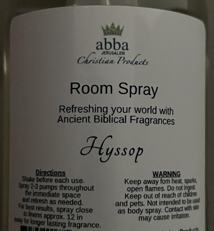 HYSSOP ROOM SPRAY 9oz Bottle - ABBA