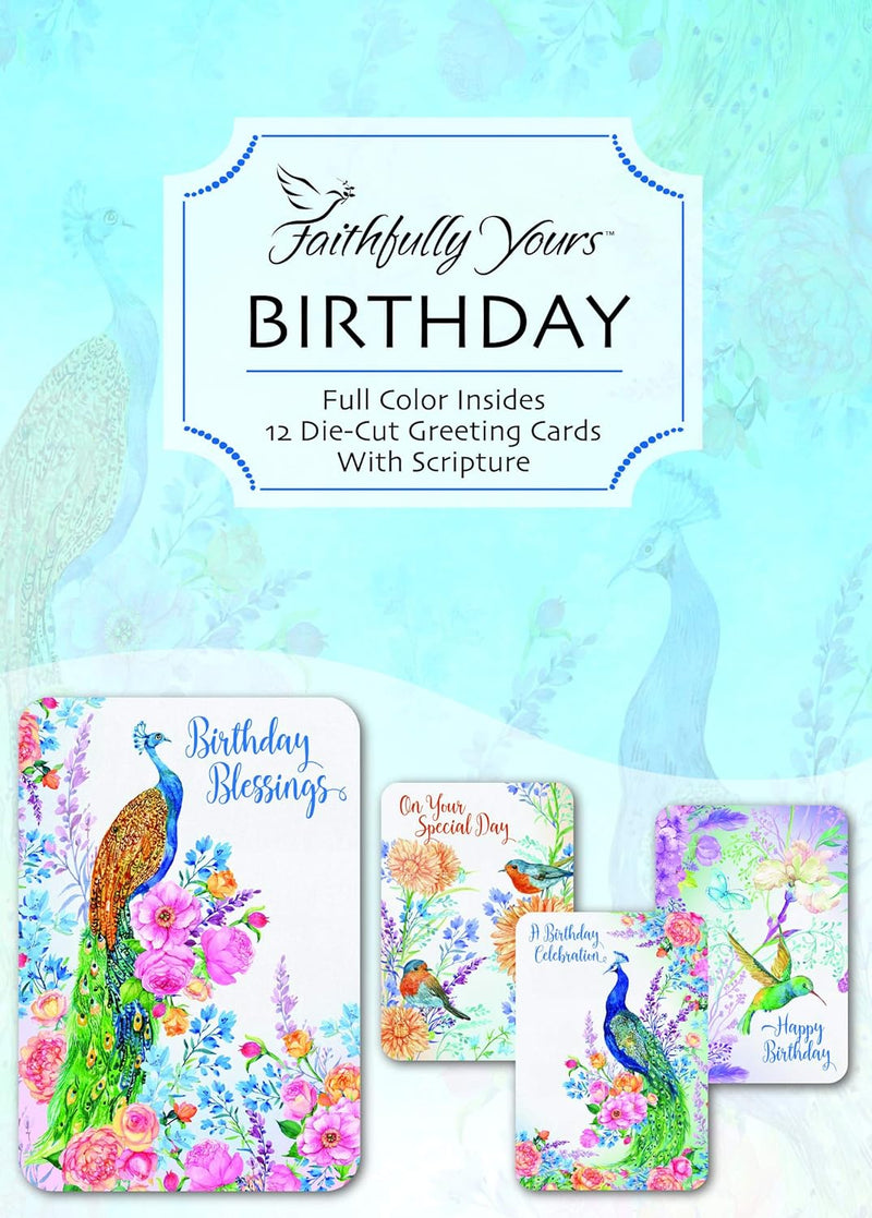 Faithfully Yours Birthday Box Cards - Song Birds