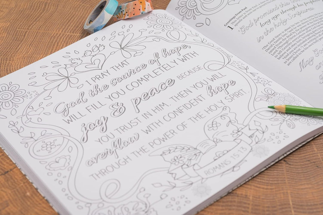 Inspire: Acts &amp; Romans (Softcover): Coloring &amp; Creative Journaling through Acts &amp; Romans Paperback – Coloring Book