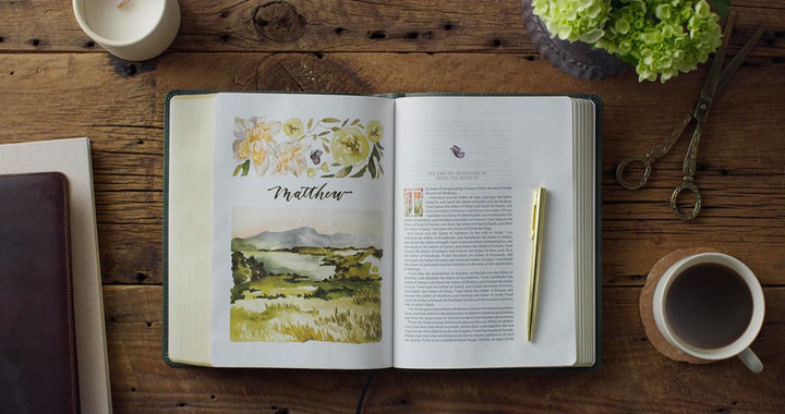 ESV GraceLaced Bible, Journaling Edition (Artwork by Ruth Chou Simons) (TruTone, Quiet Forest)