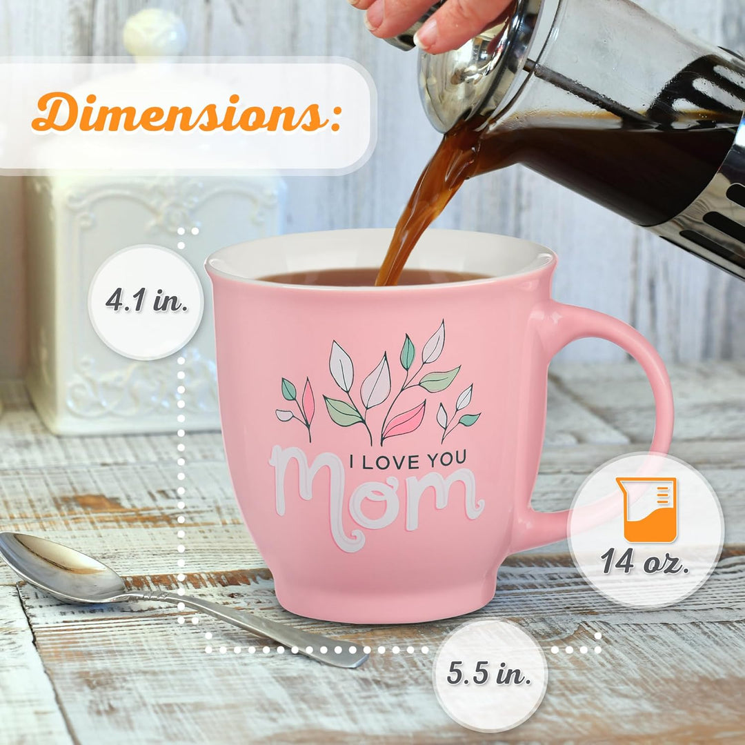 Mug Pink I Love You Mom Isa. 62:4