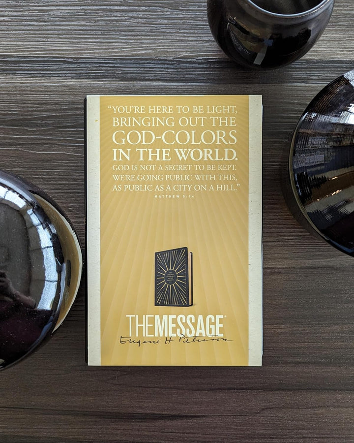 The Message Anniversary Edition (Leather-Look, Life-Light Black) Imitation Leather