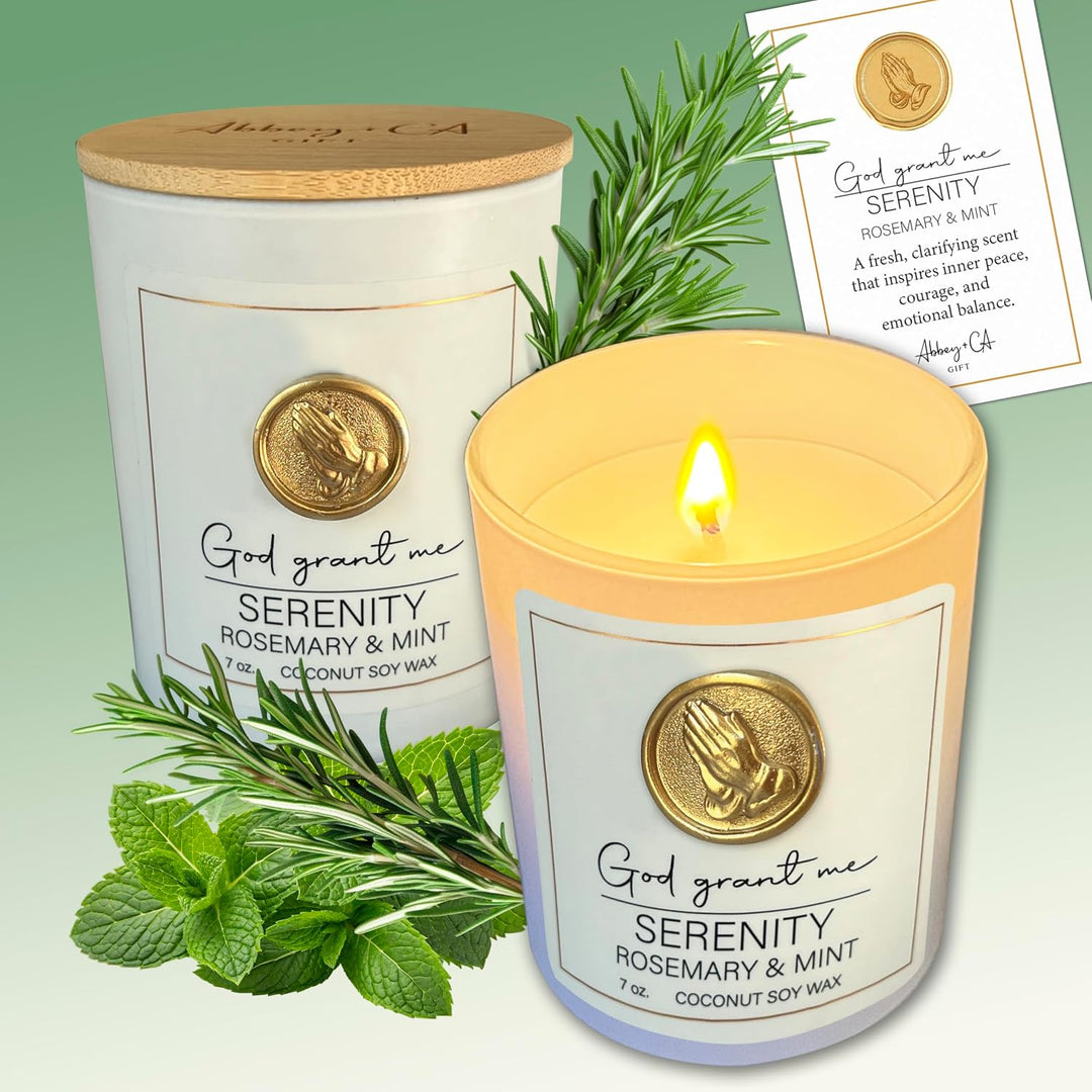 Serenity - Rosemary &amp; Mint - Scentspirations Candle Collection