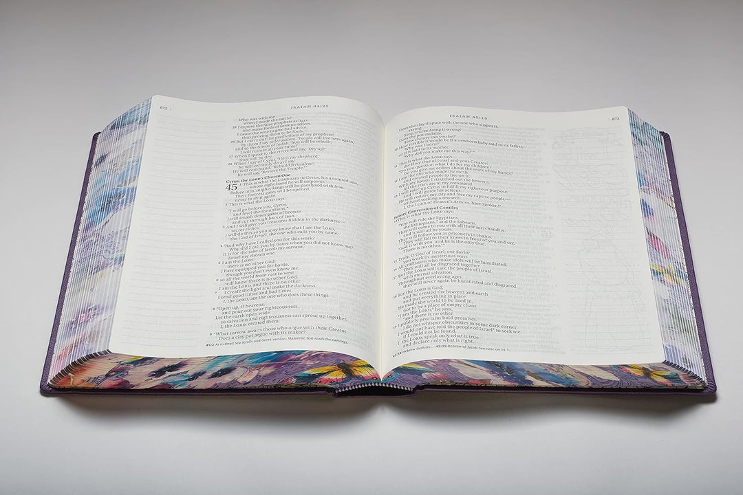 Tyndale NLT Inspire PRAISE Bible (Large Print, Hardcover, Purple): Inspire Coloring Bible