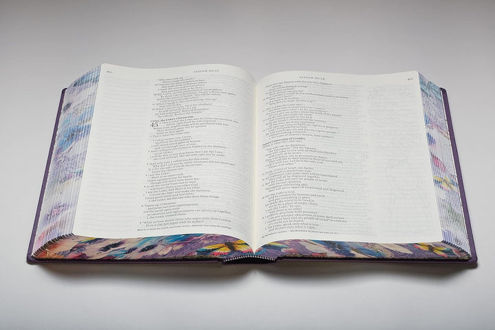 Tyndale NLT Inspire PRAISE Bible (Large Print, Hardcover, Purple): Inspire Coloring Bible