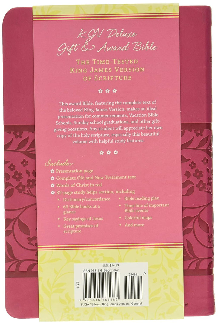 KJV Deluxe Gift &amp; Award Bible (DiCarta Pink) (King James Bible) Imitation Leather