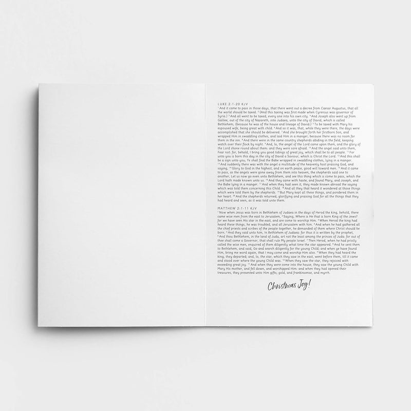 Christmas Story - 18 Boxed Cards and Envelopes, KJV - Special Edition 5-Panel Inspirational Christmas Cards