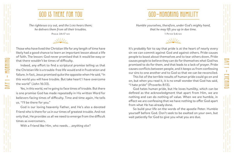 Daily Devotions for Men Morning & Evening Edition: 365 Days of Bible Wisdom