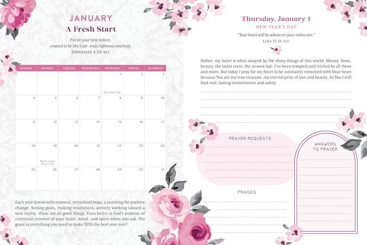 My Daily Prayer Plan: 2026 Edition: An Interactive Prayer Tracker for Women Hardcover