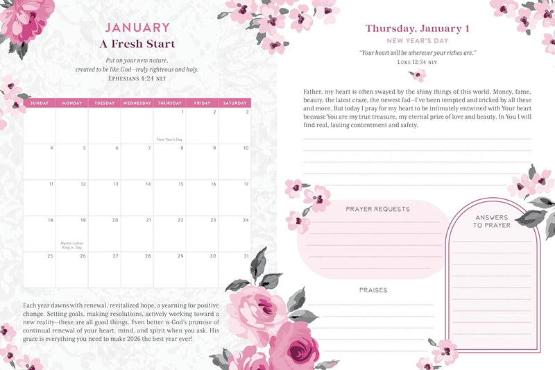 My Daily Prayer Plan: 2026 Edition: An Interactive Prayer Tracker for Women Hardcover