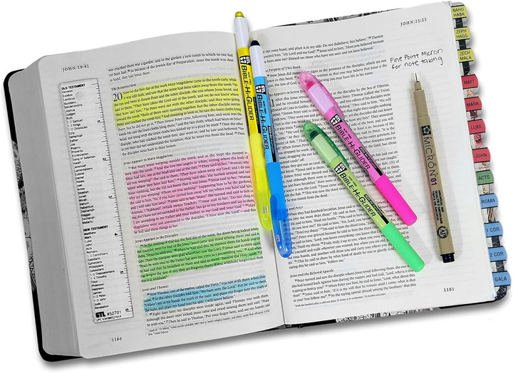 Accu-Gel &amp; Pigma Micron Bible Study Starter Sets with Silver Verse Finder Bible Tabs (Copy)