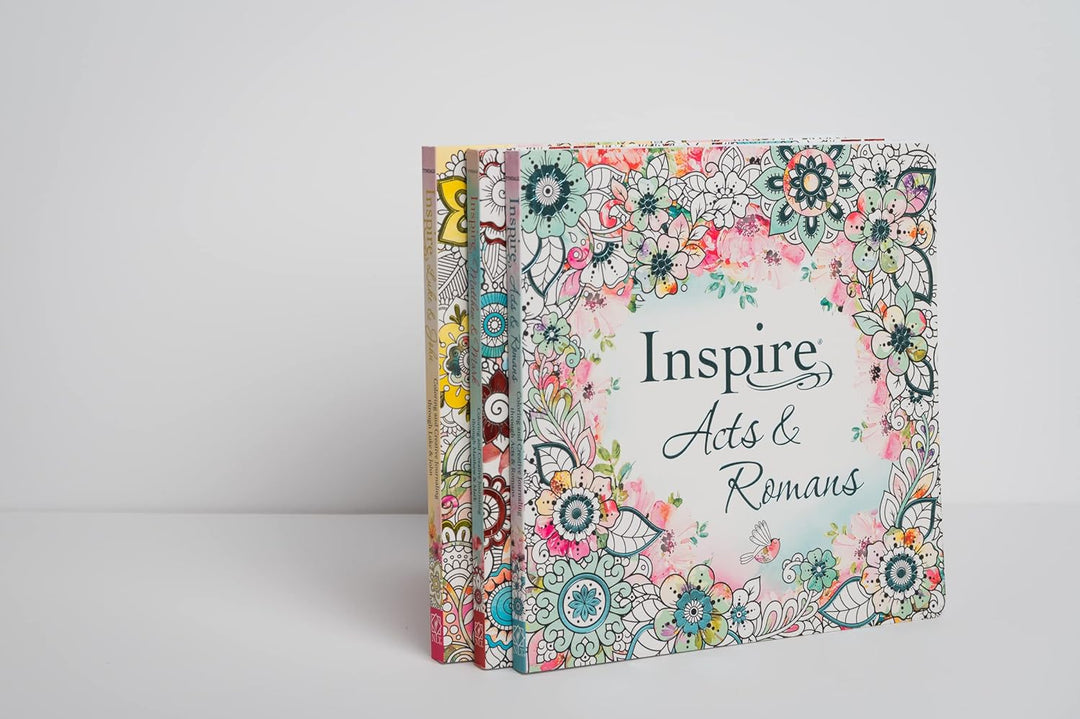 Inspire: Acts &amp; Romans (Softcover): Coloring &amp; Creative Journaling through Acts &amp; Romans Paperback – Coloring Book