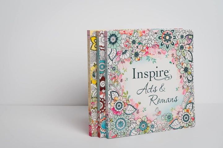 Inspire: Acts &amp; Romans (Softcover): Coloring &amp; Creative Journaling through Acts &amp; Romans Paperback – Coloring Book