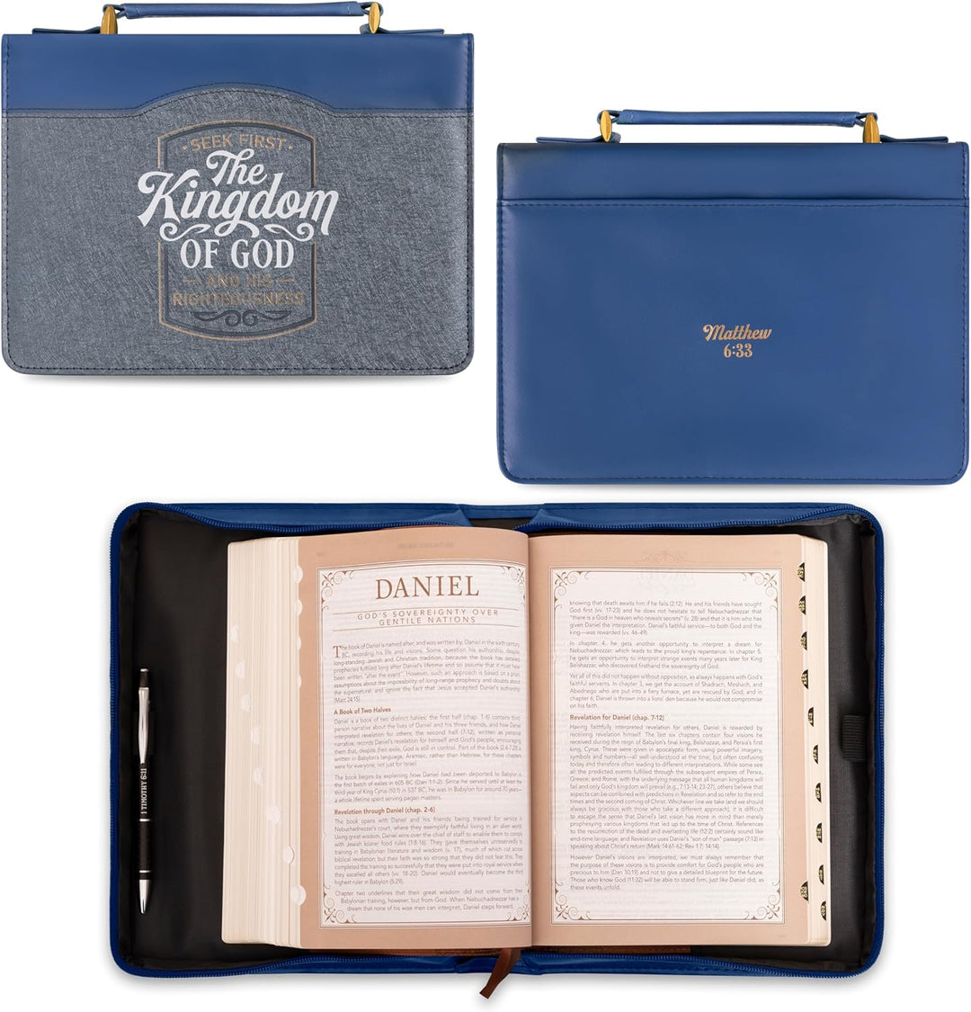 Bible Cover- Seek First the Kingdom of God - Mat. 6:33