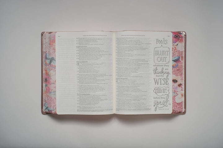 Tyndale NLT Inspire Catholic Bible (Hardcover, Rose Gold): Catholic Coloring Bible