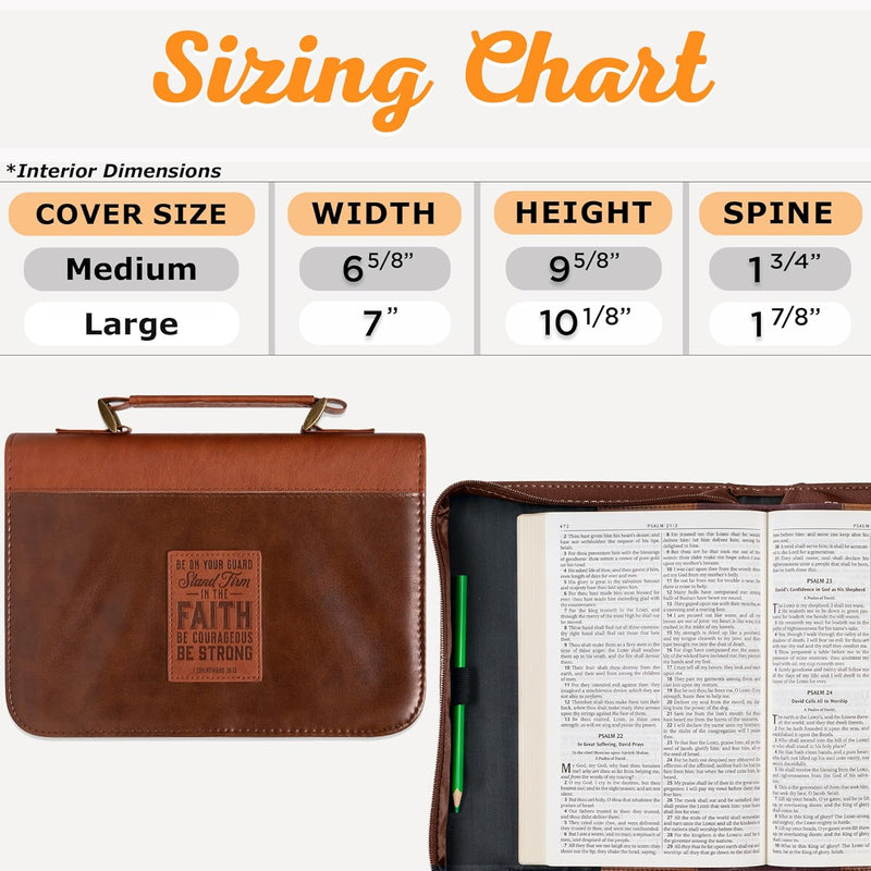 Bible Cover - Stand Firm in The Faith - 1 Corinthians 16:13