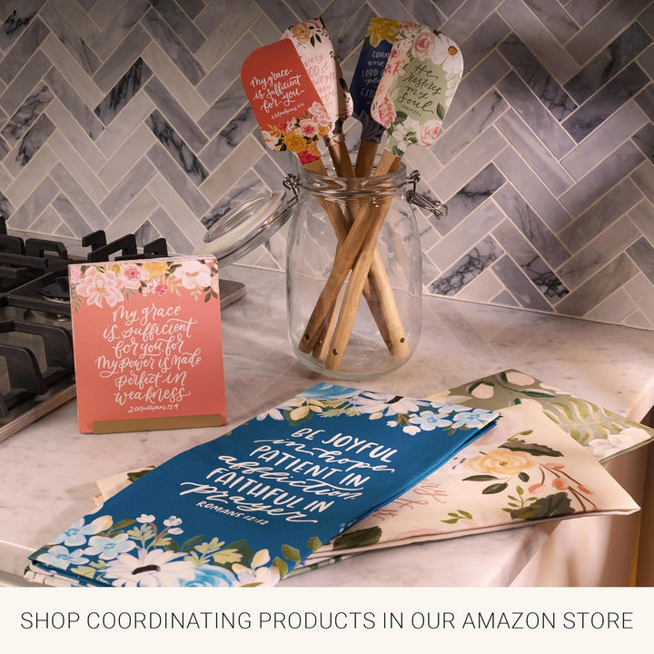 Every Good and Perfect Gift Peach Cotton Tea Towel - James 1:17