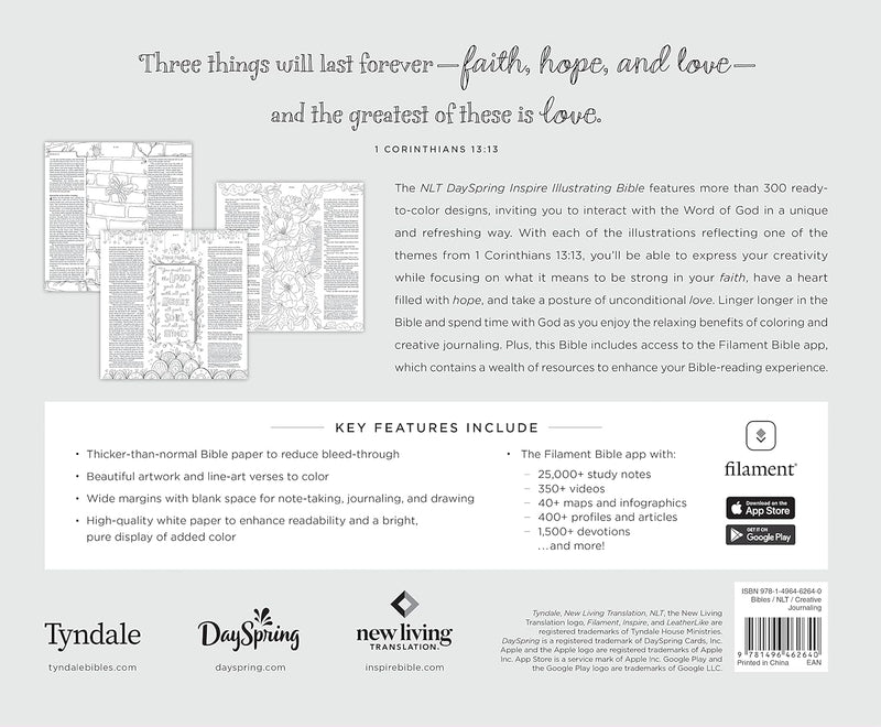 NLT DaySpring Inspire Illustrating Bible, Filament Enabled by Tyndale  and DaySpring
