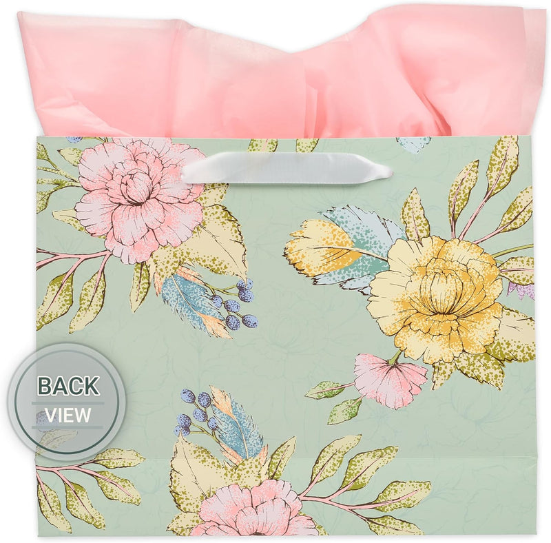 The LORD Delights in You Large Landscape Gift Bag - Isaiah 62:4