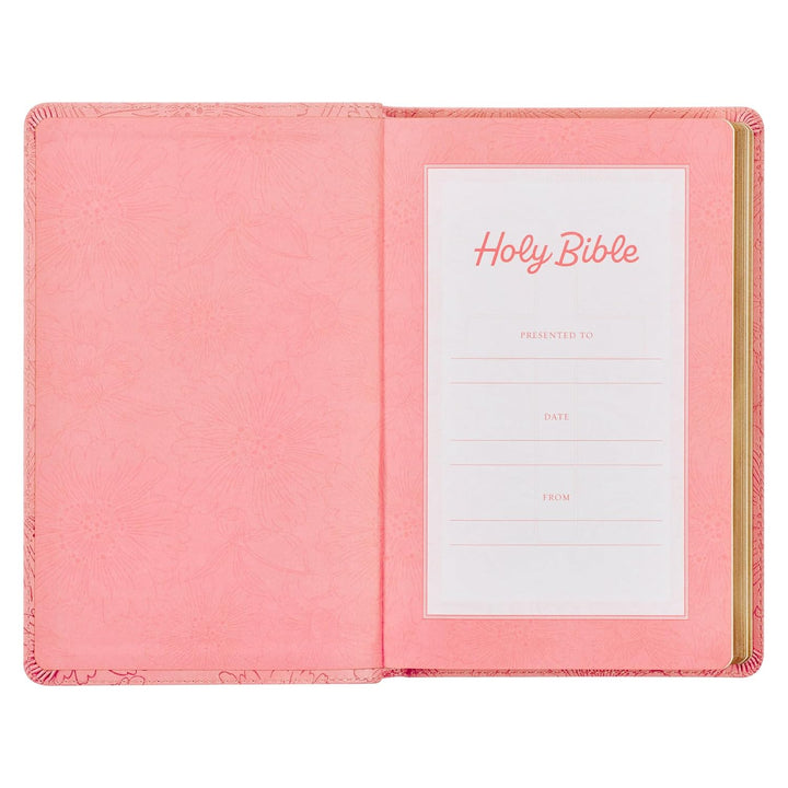 Blossom Pink Faux Leather Gift Edition King James Version Bible